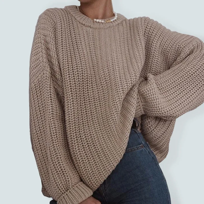 Women’s Loose Fit Scoop Neck Knit Jumper