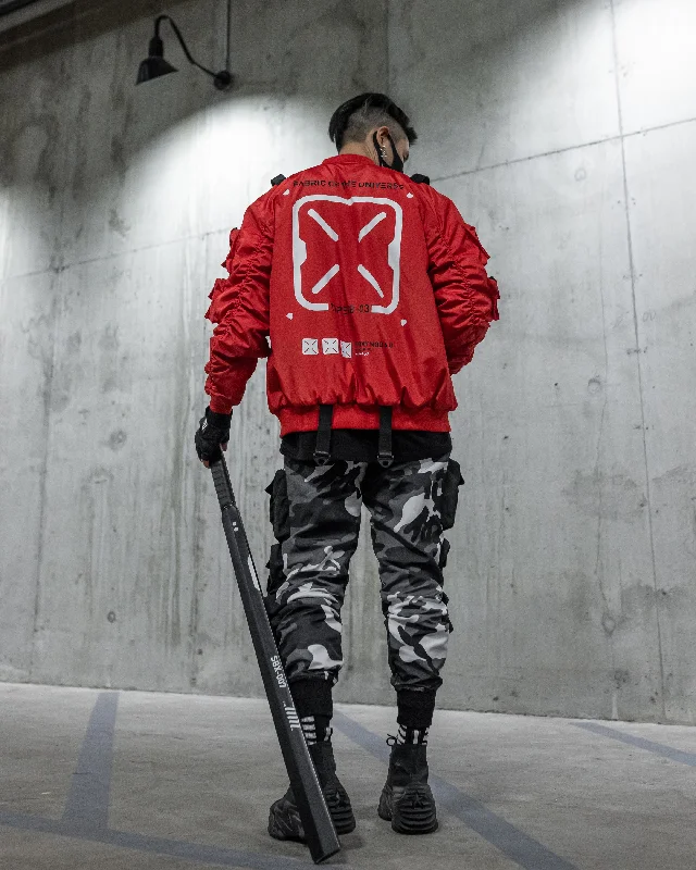 XB-03 Red Bomber Jacket