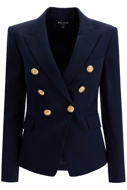 ""6-button grain de poudre jacket CF1SG008WB08 NAVY