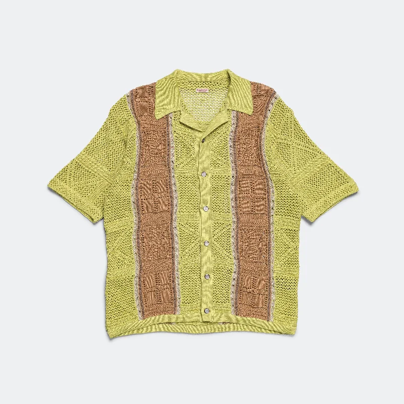 7G Crochet Knit TENNESSEE Aloha Polo - Lime