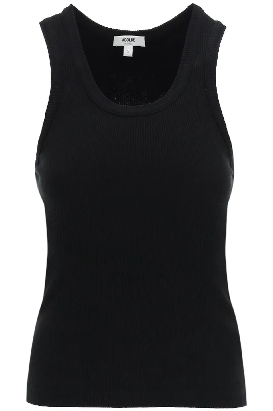 Agolde basic tank top A7056 1260 BLACK