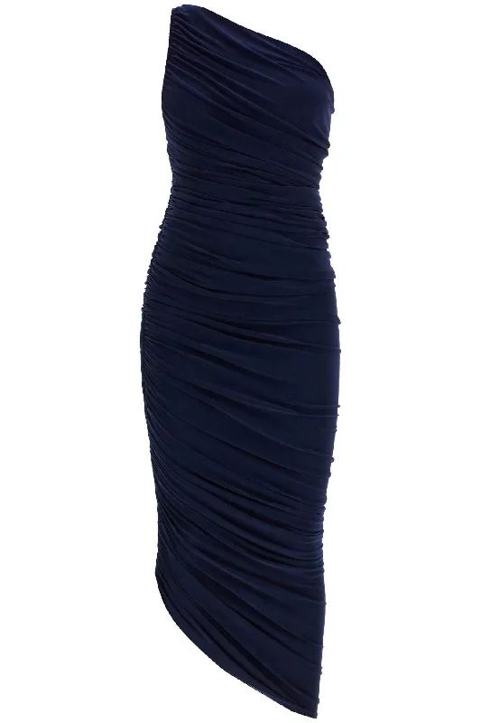 asymmetric diana lycra dress KK2243PL287951 TRUE NAVY