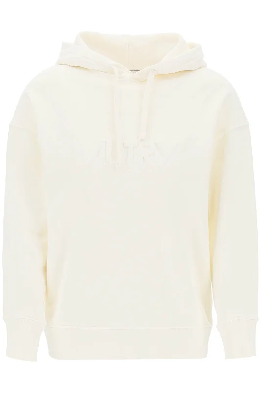 Autry embossed logo hoodie HOPW521S SUOLA CREAM