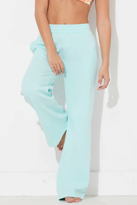 Breezy Blue Surf Wash Wide Leg Pant