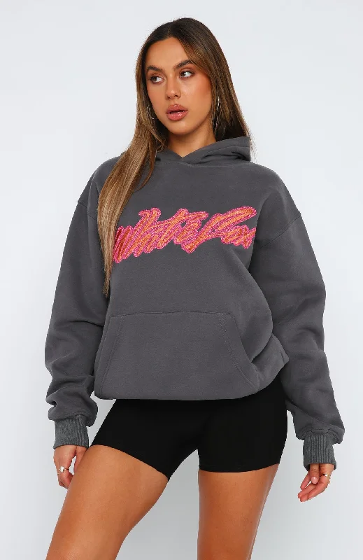 Catch You Out Oversized Hoodie Volcanic