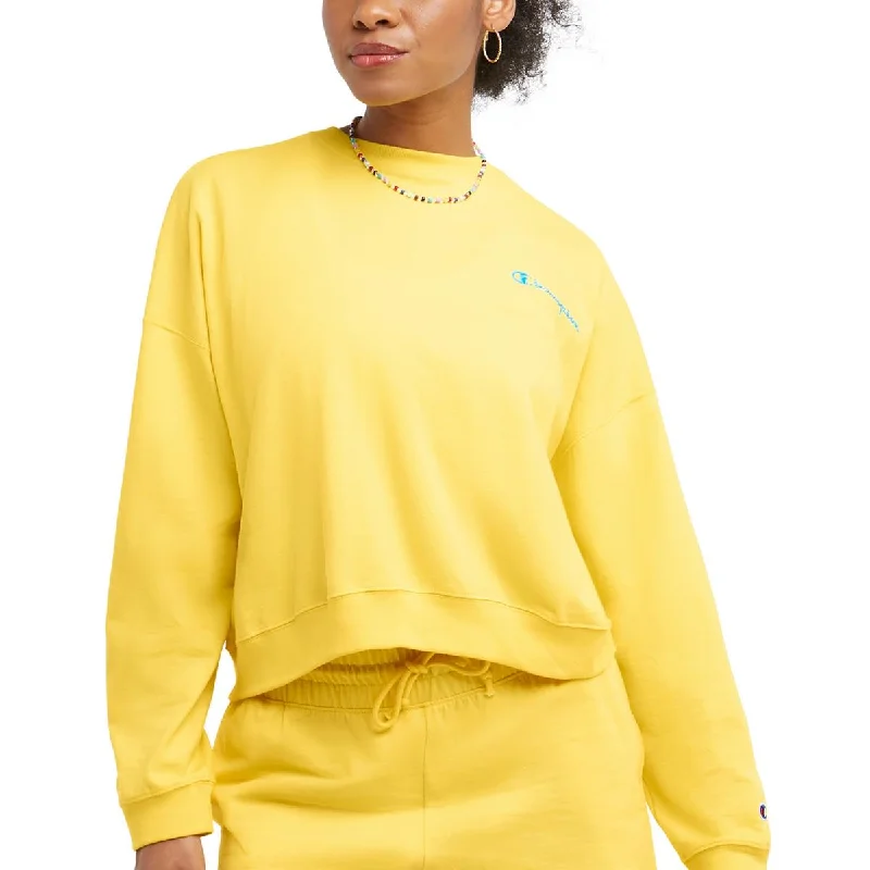 Champion Womens Logo Cotton Pullover Top