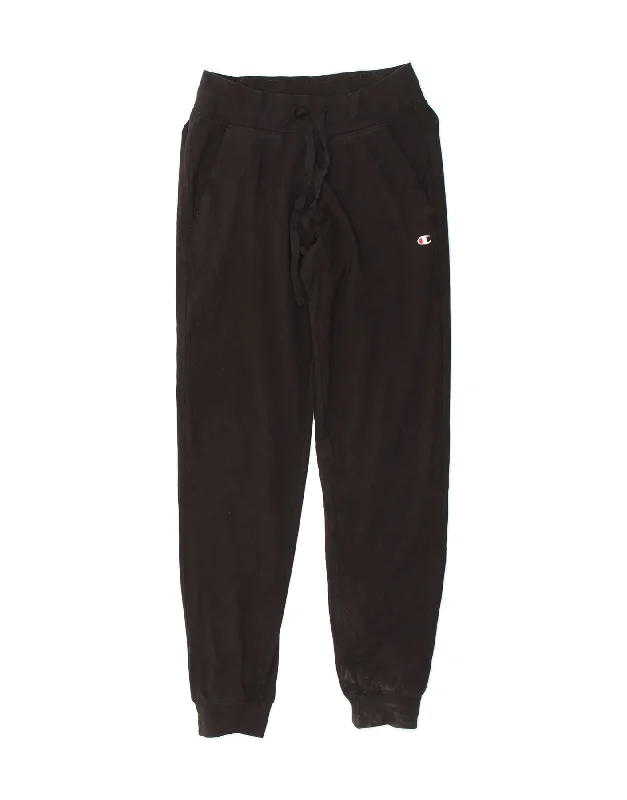 CHAMPION Womens Tracksuit Trousers Joggers UK 6 XS Black