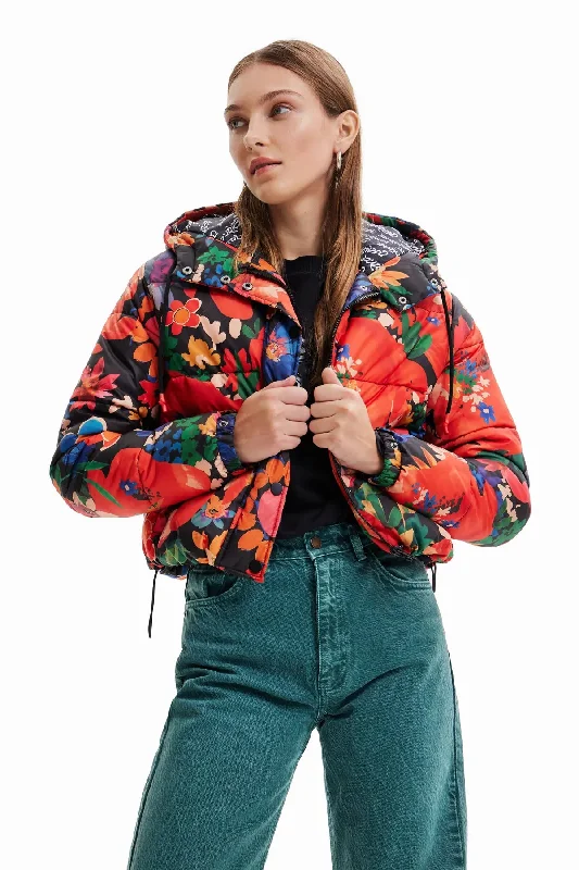 Desigual Stavanger Floral Padded Jacket