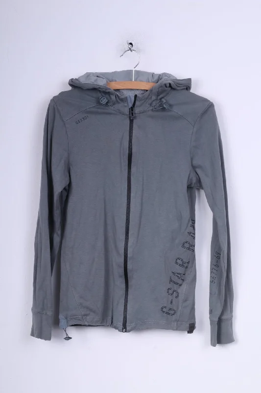 G-Star Raw Womens M Jumper Hooded Sweatshirt Grey