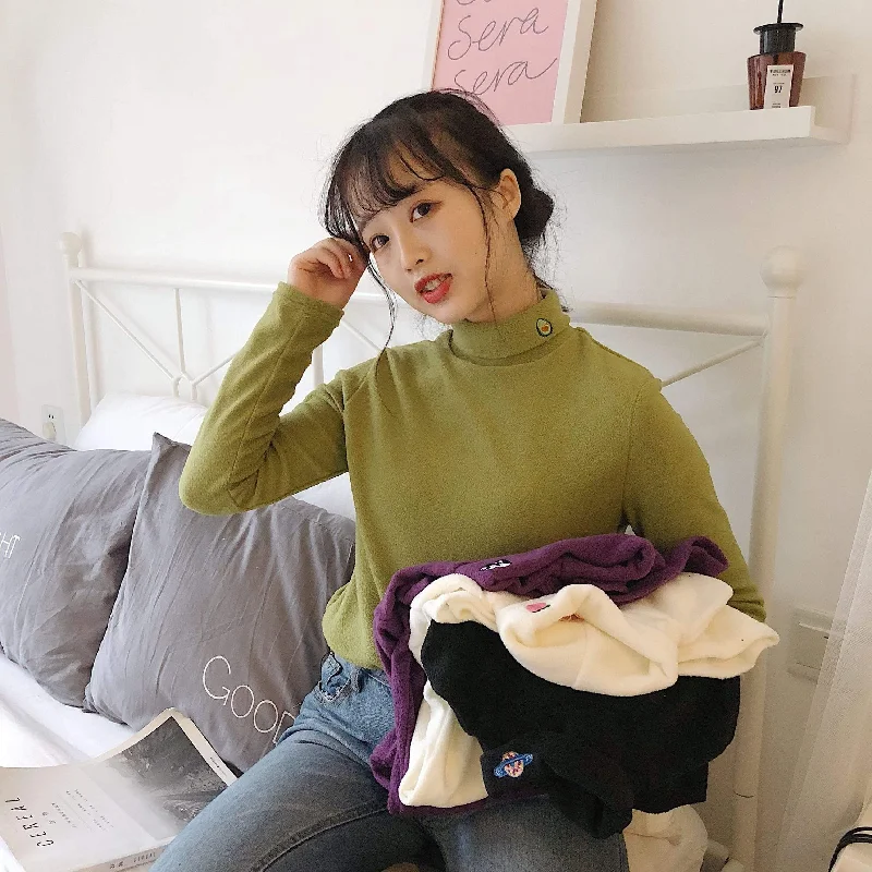 Harajuku Turn-down Collar Sweatshirt