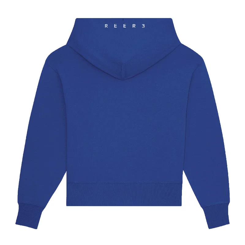 UNISEX HOODIE ""CARE ABOUT OCEAN"" IN BLUE