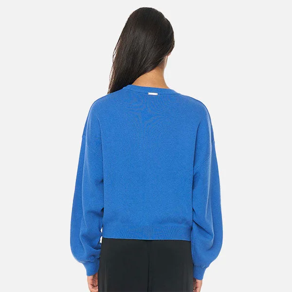 Huffer Bella Crop Knit - Ripple Blue