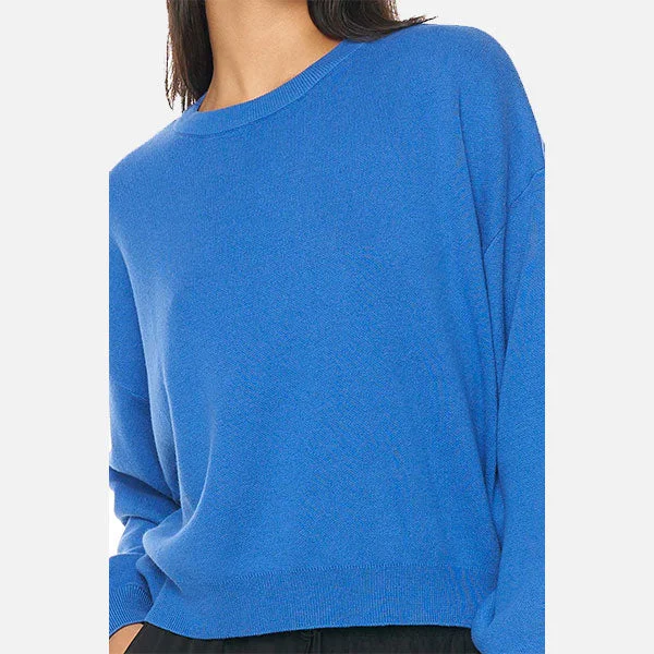 Huffer Bella Crop Knit - Ripple Blue