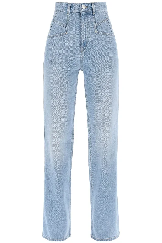 Isabel marant 'dileskoa' straight cut jeans PA0053FA A1H25I LIGHT BLUE