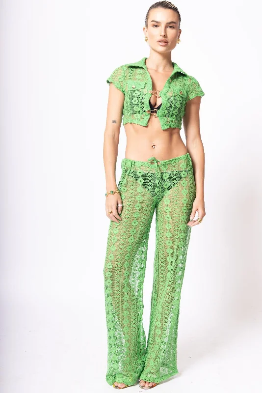 Jagger Green 70's Lace Crochet Co-Ord