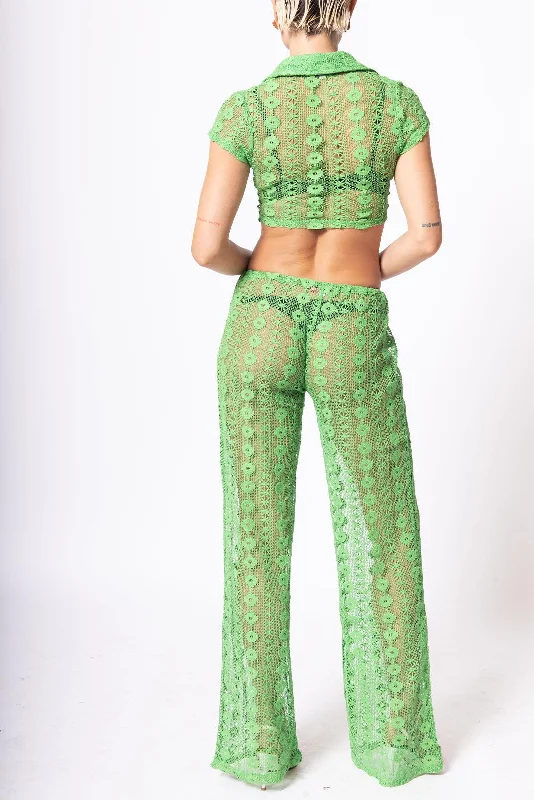 Jagger Green 70's Lace Crochet Co-Ord