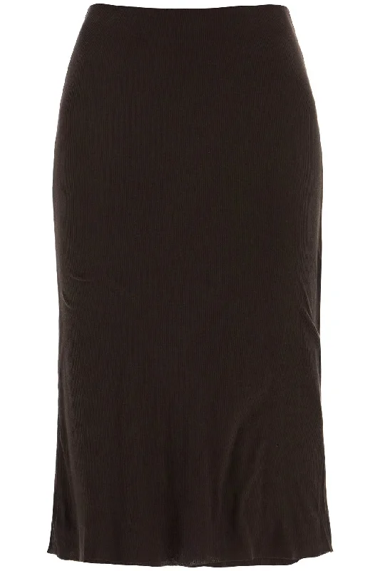 'leema' ribbed jersey p 41264099 W4099 DARK BROWN