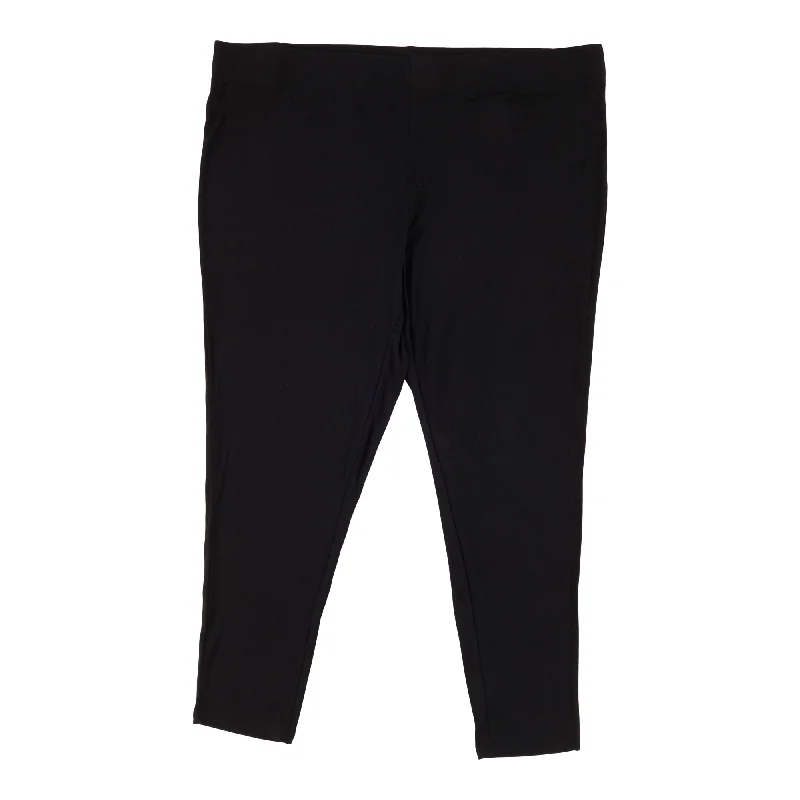 lily morgan Women's Plus Black Capris Leggings