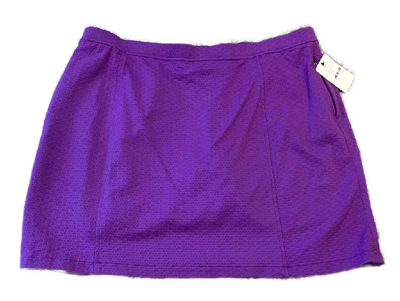 Loppez Purple Textured Golf Skort Size XL MSP$84