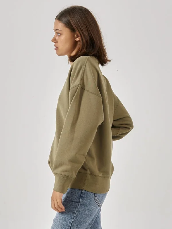 Minimal Thrills Slouch Crew - Aloe