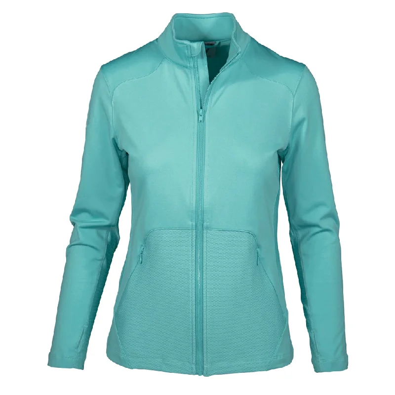 New Levelwear Dawn Full-Zip Golf Jacket - Aqua MSP$75