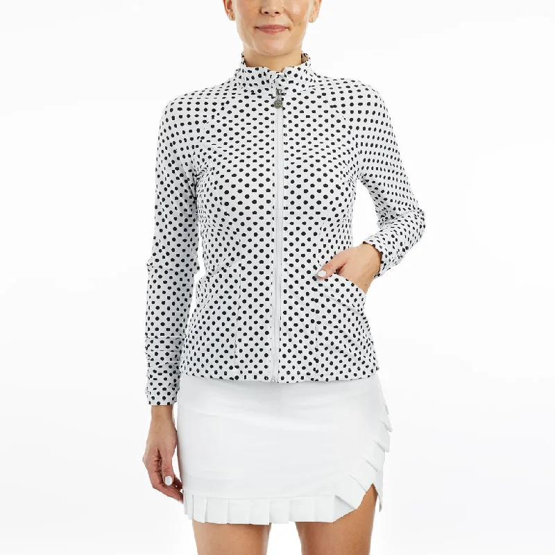 New Women's Tzu Tzu Sasha Polka Dotty Golf Jacket MSP$149