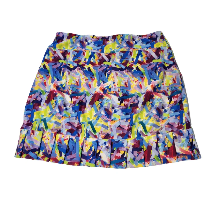 Tzu Tzu Multicolored Ribbon Strips Kenley Golf Skort Size XS MSP$140