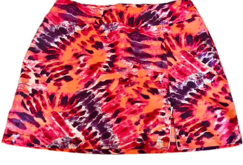 TZU TZU Tie-Diye Golf Skort in Purple/Pink/Orange Size M MSP$150