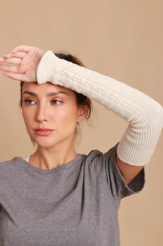 Women's 100% Organic Cotton  Knitted Arm Sleeve