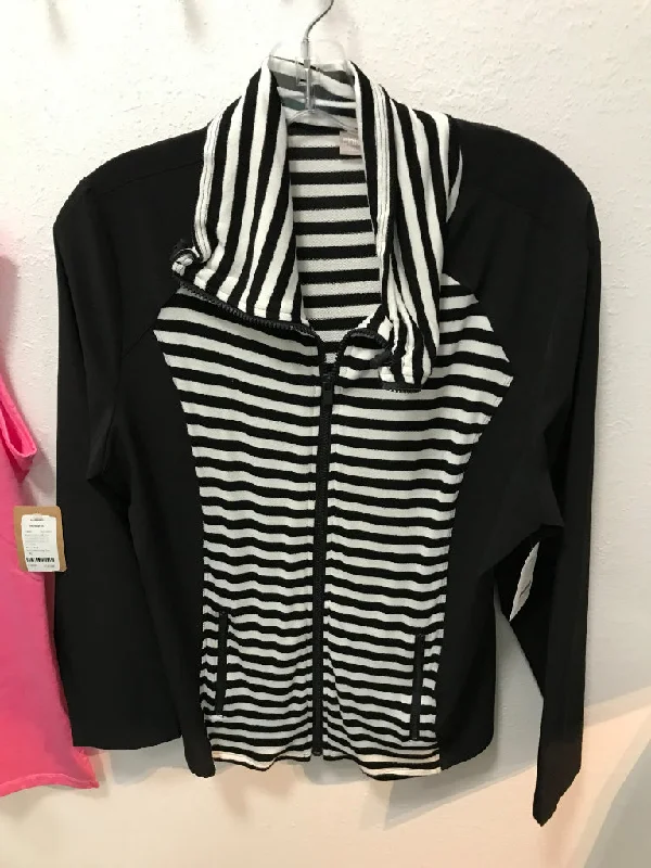 Zenergy Black & white Full-Zip Jacket Size M  MSP$110